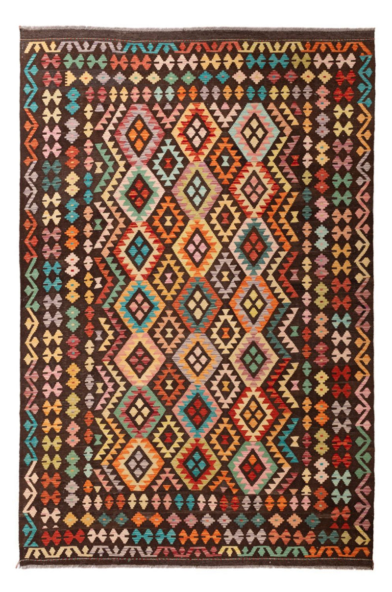 Kelim Carpet - Splash - 307 x 205 cm - flerfarvet