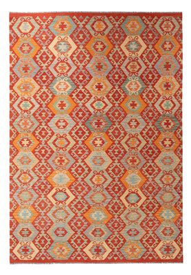 Kelim Carpet - Splash - 303 x 206 cm - flerfarvet