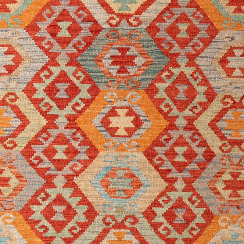 Kelim Carpet - Splash - 303 x 206 cm - flerfarvet