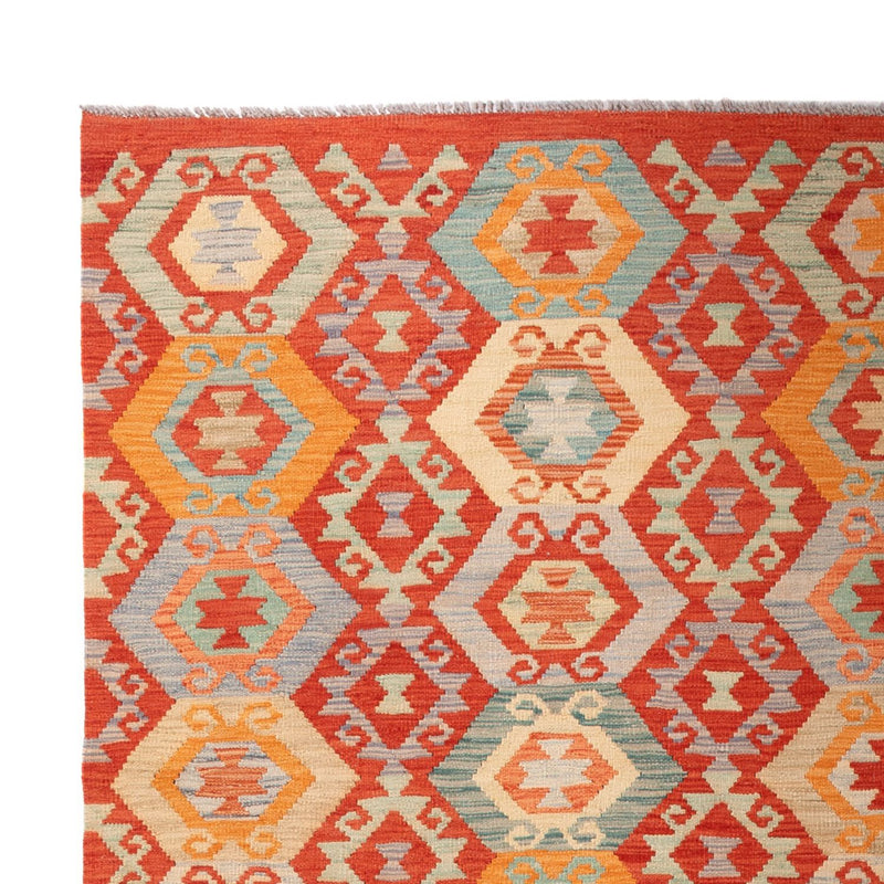 Kelim Carpet - Splash - 303 x 206 cm - flerfarvet