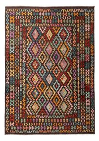 Kelim Carpet - Splash - 303 x 210 cm - flerfarvet