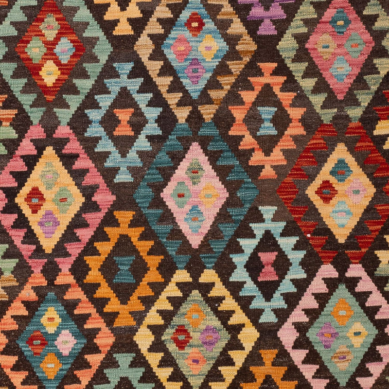 Kelim Carpet - Splash - 303 x 210 cm - flerfarvet
