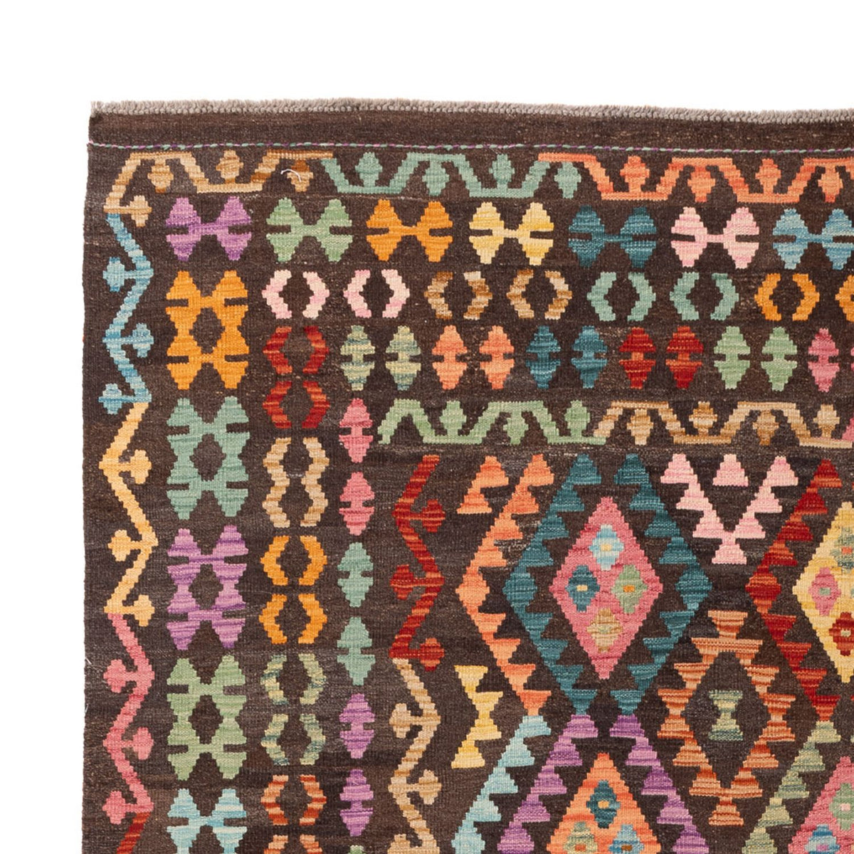 Kelim Carpet - Splash - 303 x 210 cm - flerfarvet