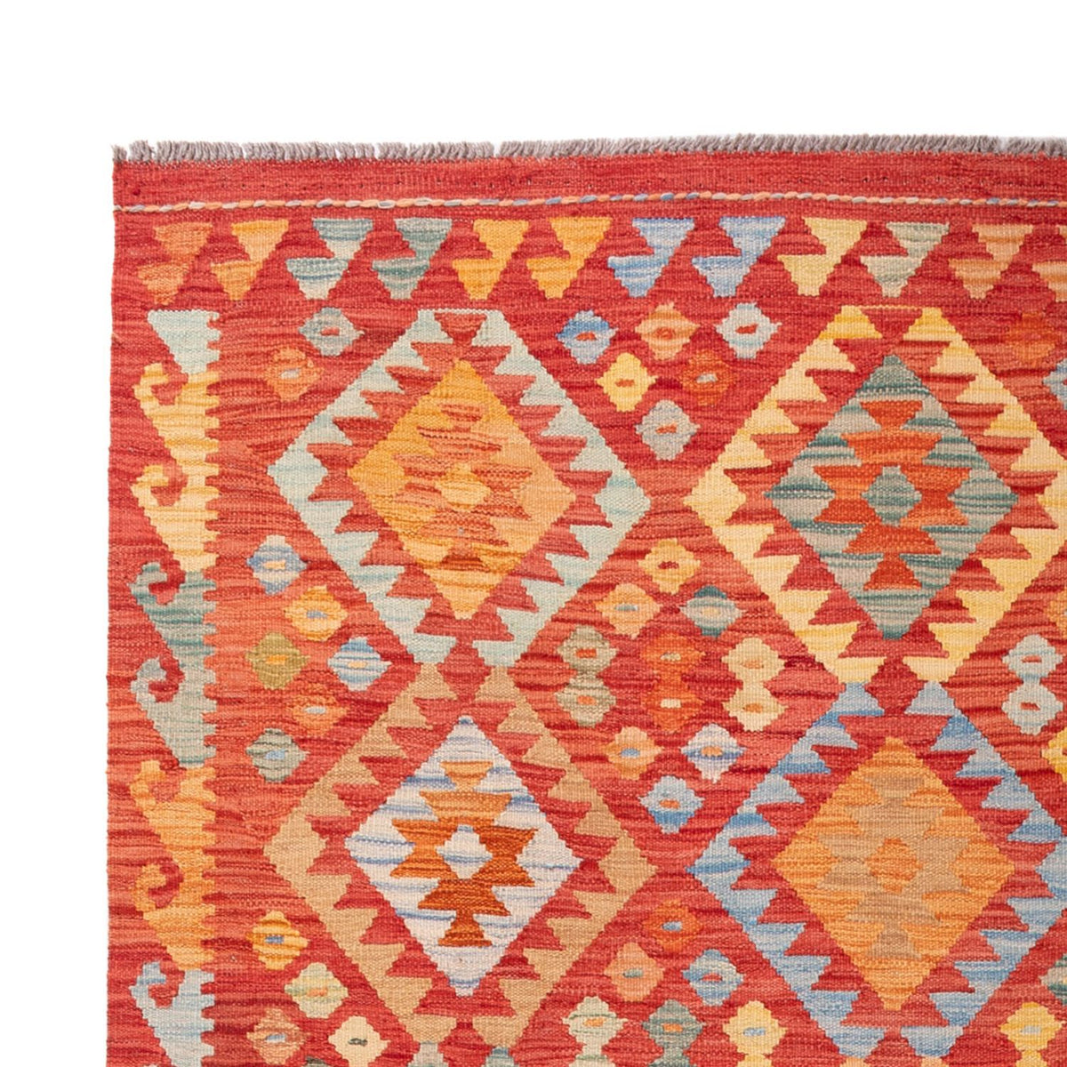 Kelim Carpet - Splash - 301 x 193 cm - flerfarvet