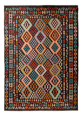Kelim Carpet - Splash - 293 x 206 cm - flerfarvet