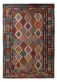 Kelim Carpet - Splash - 293 x 206 cm - flerfarvet