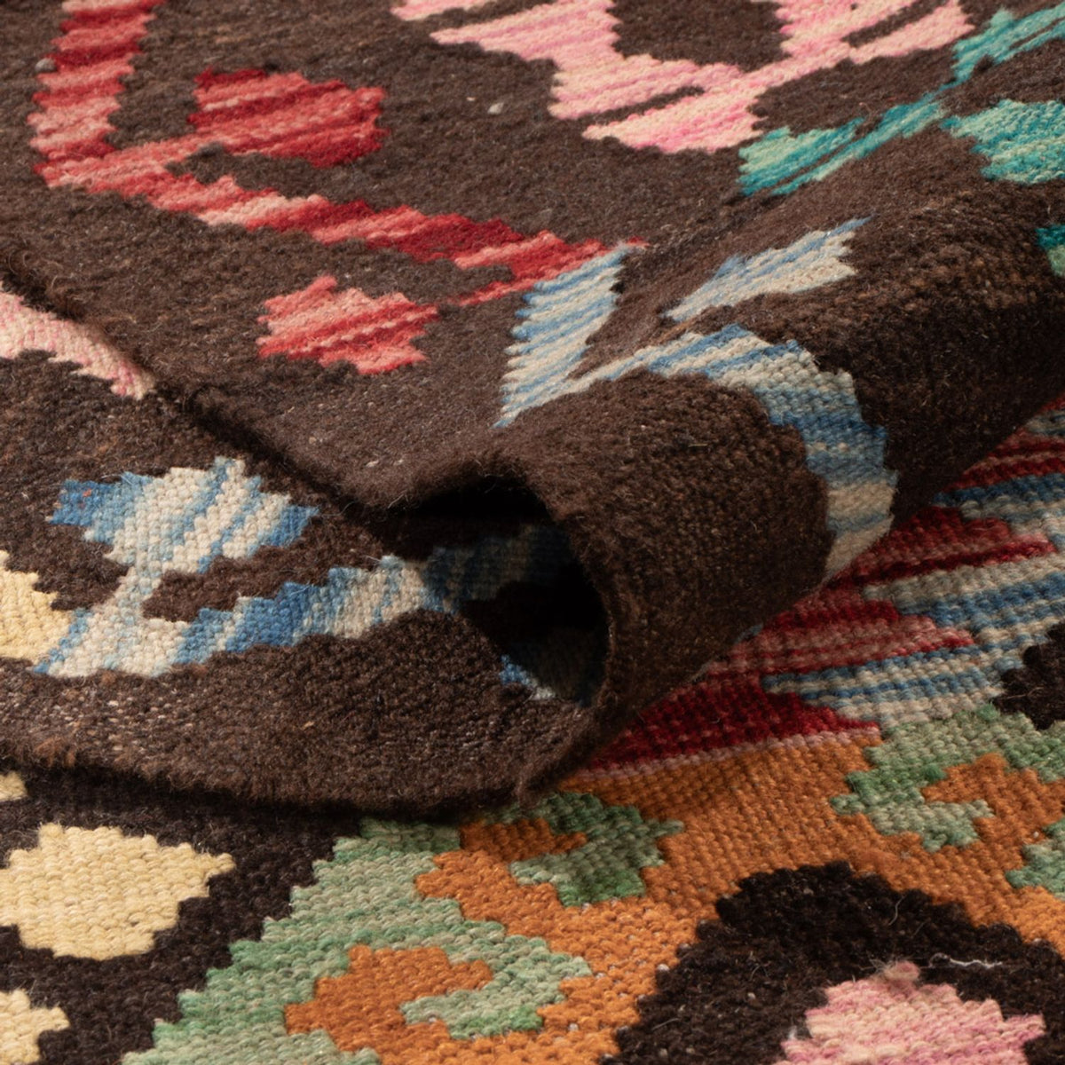 Kelim Carpet - Splash - 293 x 206 cm - flerfarvet