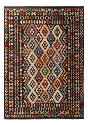 Kelim Carpet - Splash - 291 x 206 cm - flerfarvet