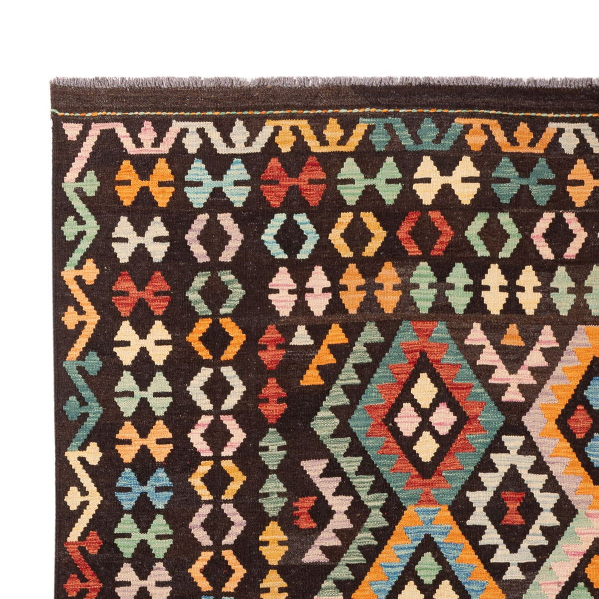 Kelim Carpet - Splash - 291 x 206 cm - flerfarvet