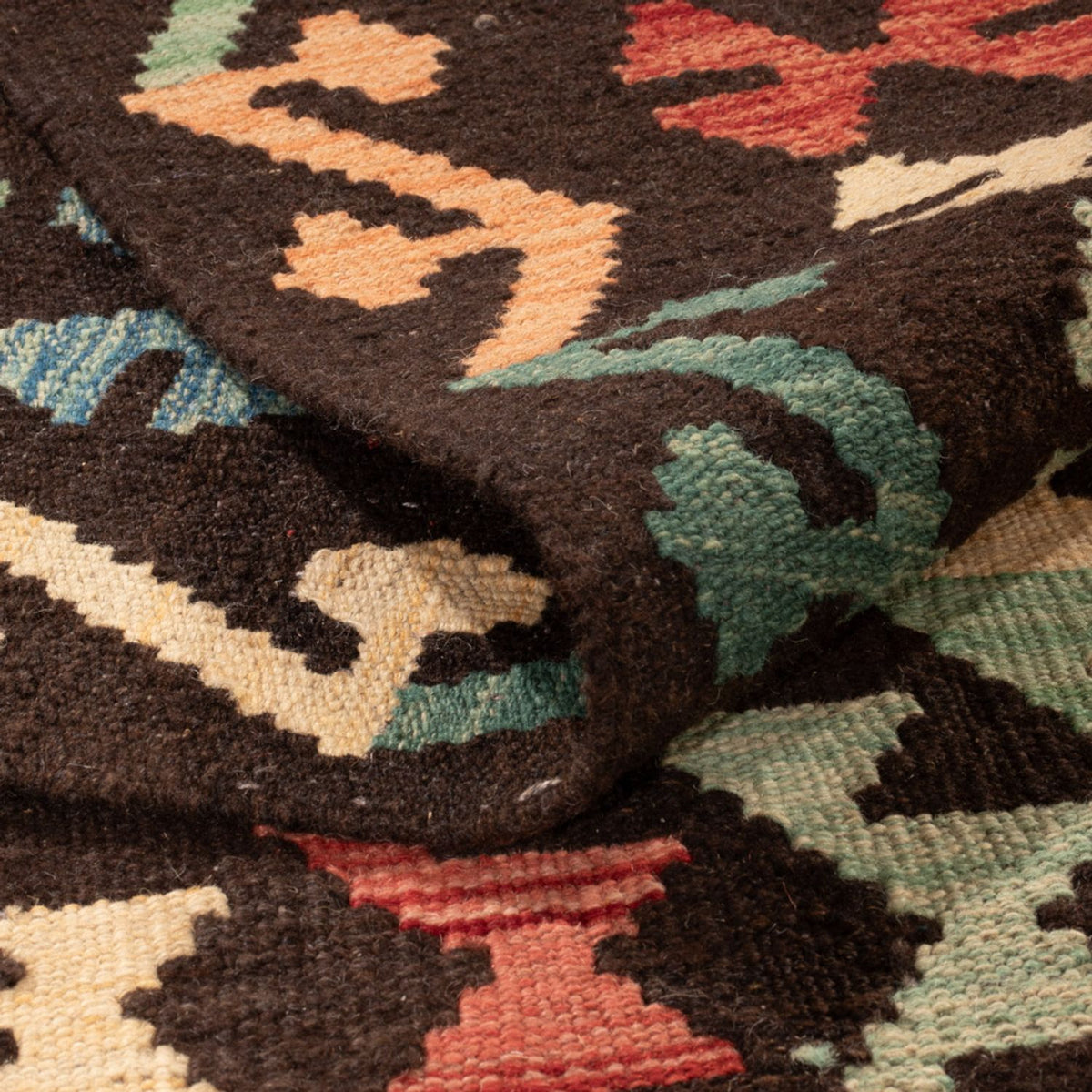 Kelim Carpet - Splash - 291 x 206 cm - flerfarvet