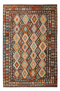 Kelim Carpet - Splash - 306 x 201 cm - flerfarvet
