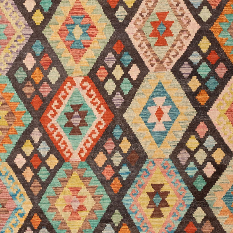 Kelim Carpet - Splash - 306 x 201 cm - flerfarvet