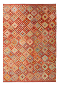 Kelim Carpet - Splash - 305 x 207 cm - flerfarvet