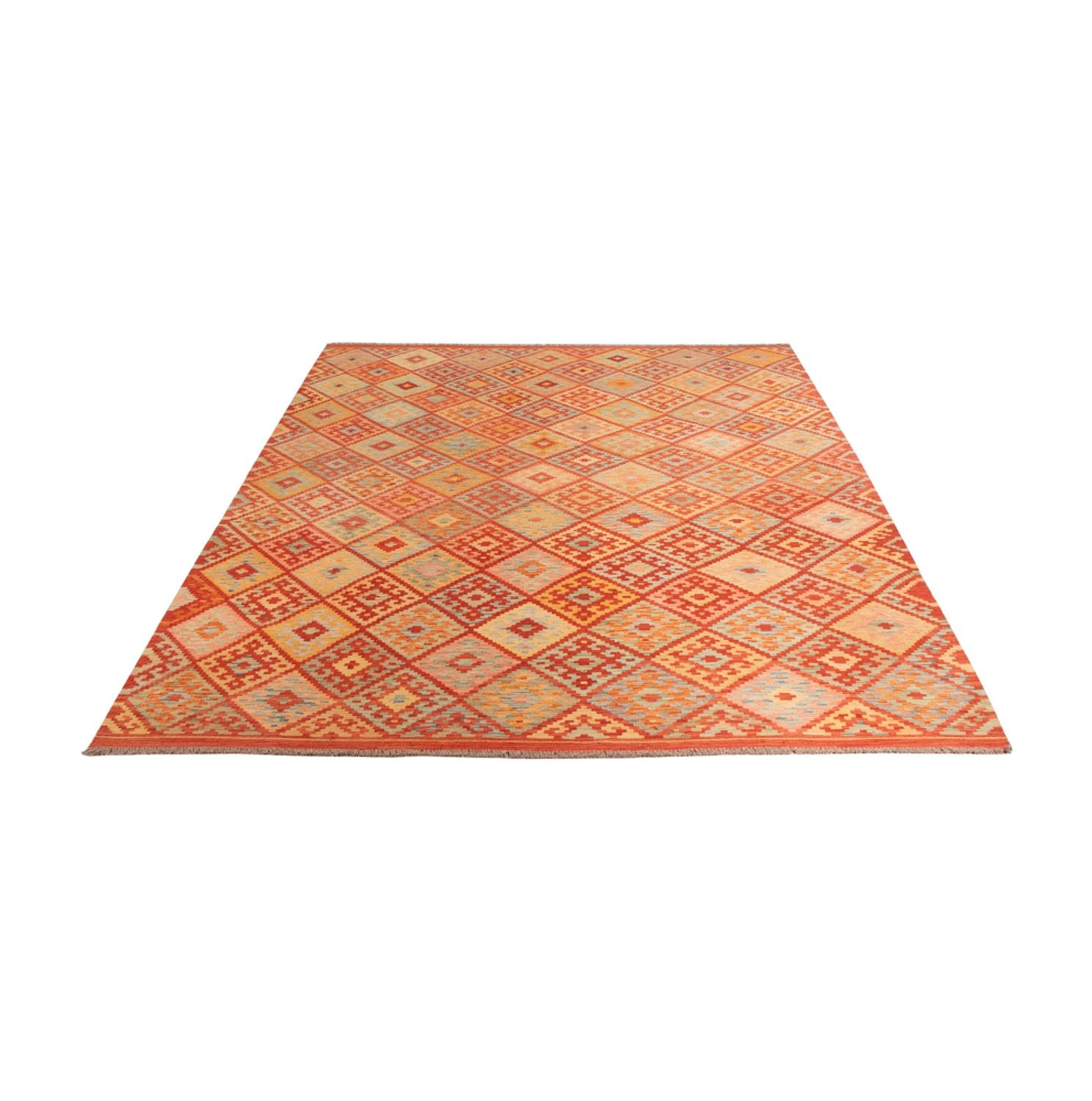 Kelim Carpet - Splash - 305 x 207 cm - flerfarvet