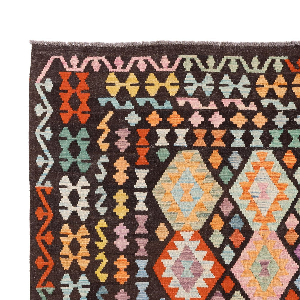 Kelim Carpet - Splash - 300 x 205 cm - flerfarvet