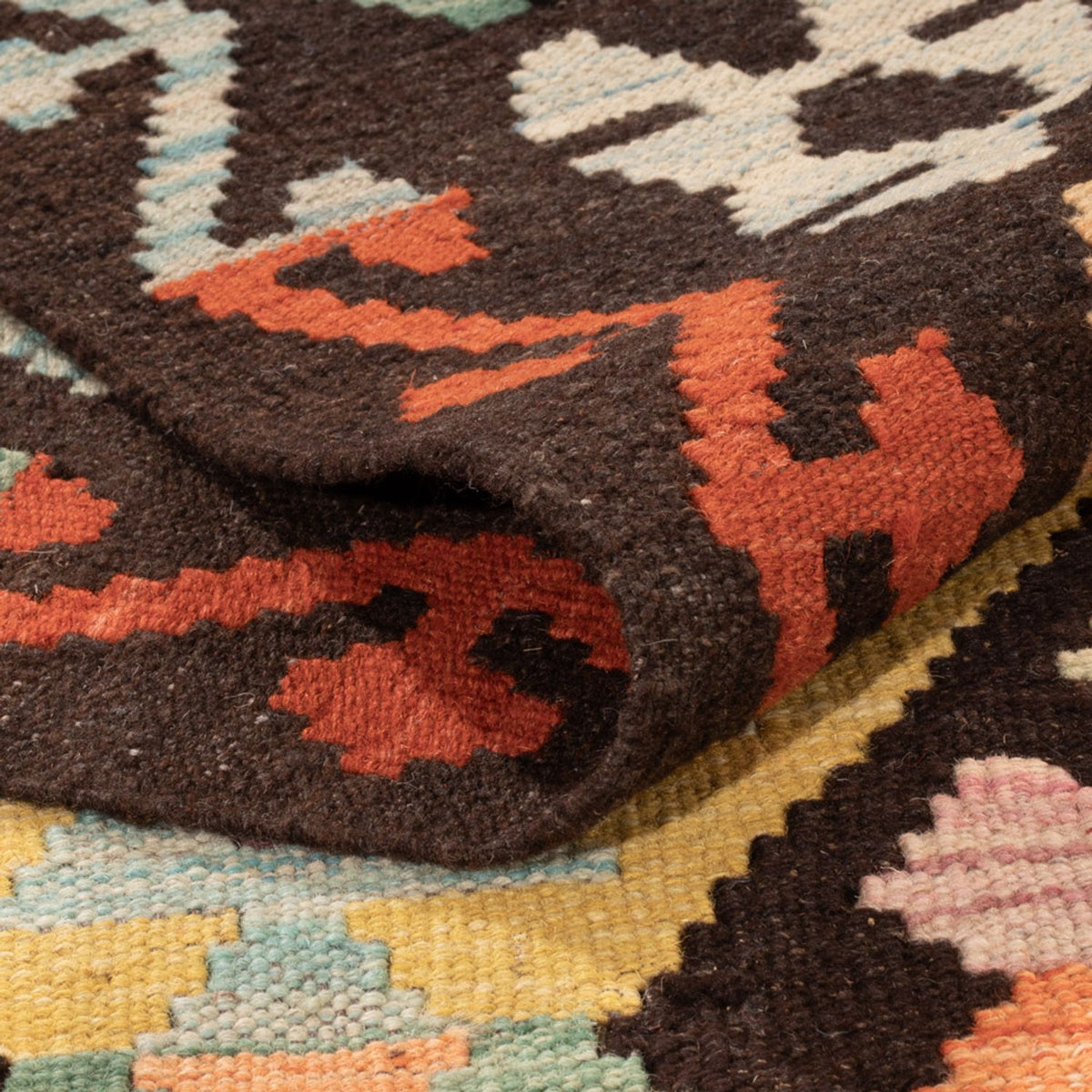 Kelim Carpet - Splash - 300 x 205 cm - flerfarvet