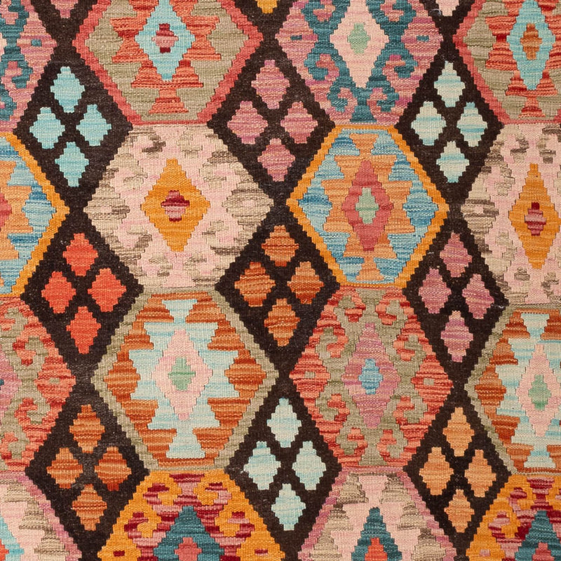Kelim Carpet - Splash - 306 x 209 cm - flerfarvet