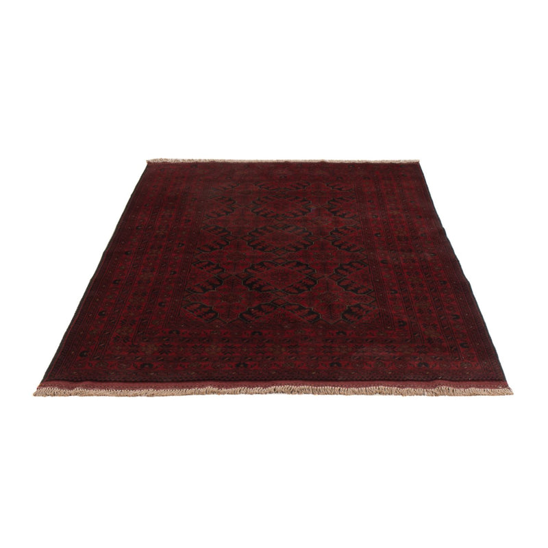 Afghan Teppich - Kunduz - 201 x 128 cm - dunkelrot