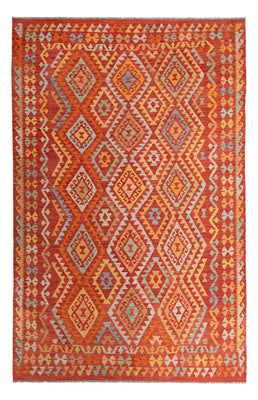 Kelim Carpet - Splash - 306 x 194 cm - flerfarvet