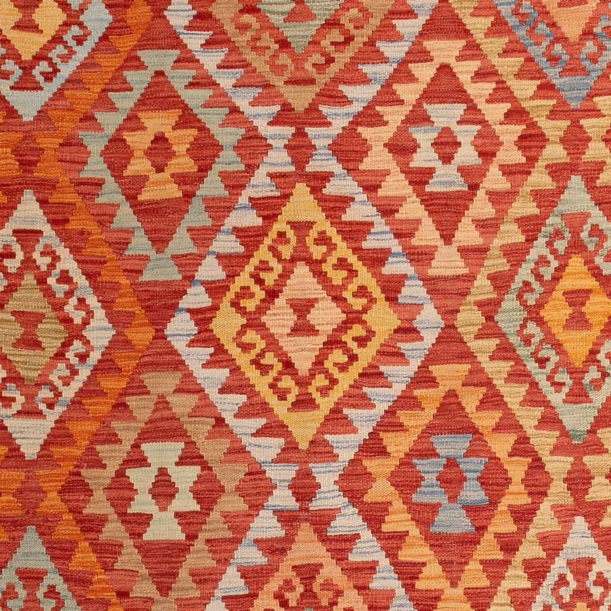 Kelim Carpet - Splash - 306 x 194 cm - flerfarvet