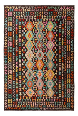 Kelim Carpet - Splash - 291 x 197 cm - flerfarvet