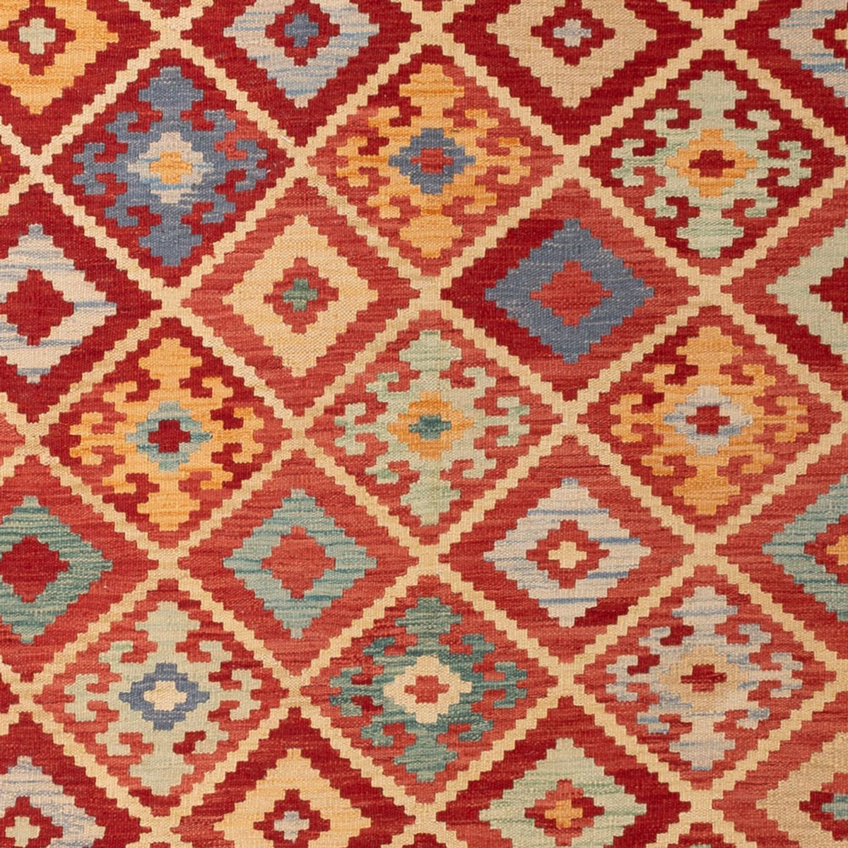 Kelim Carpet - Splash - 292 x 206 cm - flerfarvet