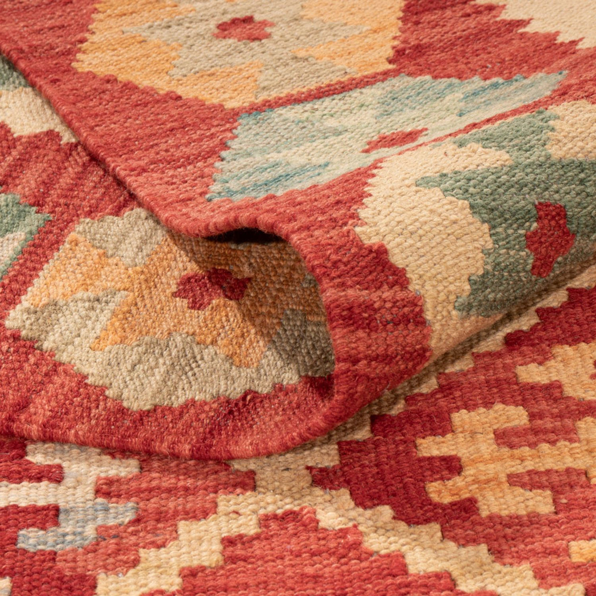 Kelim Carpet - Splash - 292 x 206 cm - flerfarvet