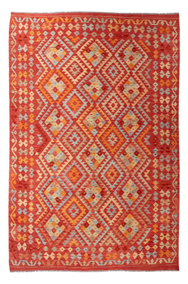 Kelim Carpet - Splash - 305 x 200 cm - flerfarvet