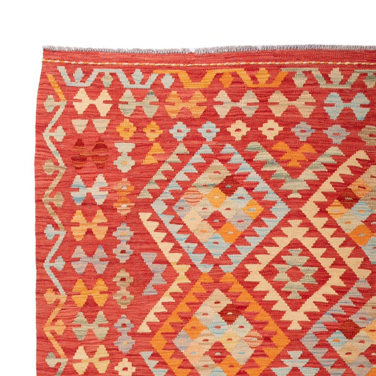 Kelim Carpet - Splash - 305 x 200 cm - flerfarvet