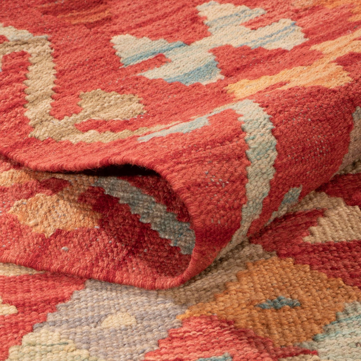 Kelim Carpet - Splash - 305 x 200 cm - flerfarvet