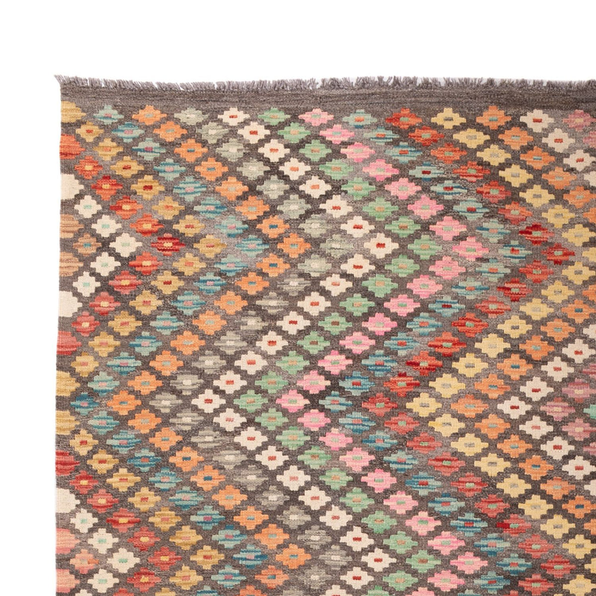 Kelim Carpet - Splash - 296 x 204 cm - flerfarvet