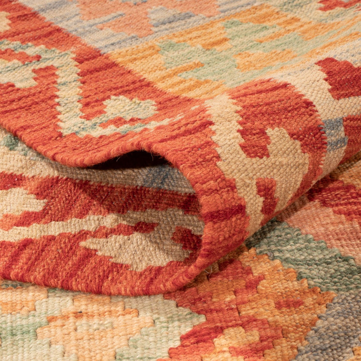 Kelim Carpet - Splash - 299 x 206 cm - flerfarvet