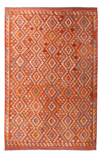 Kelim Carpet - Splash - 303 x 199 cm - flerfarvet