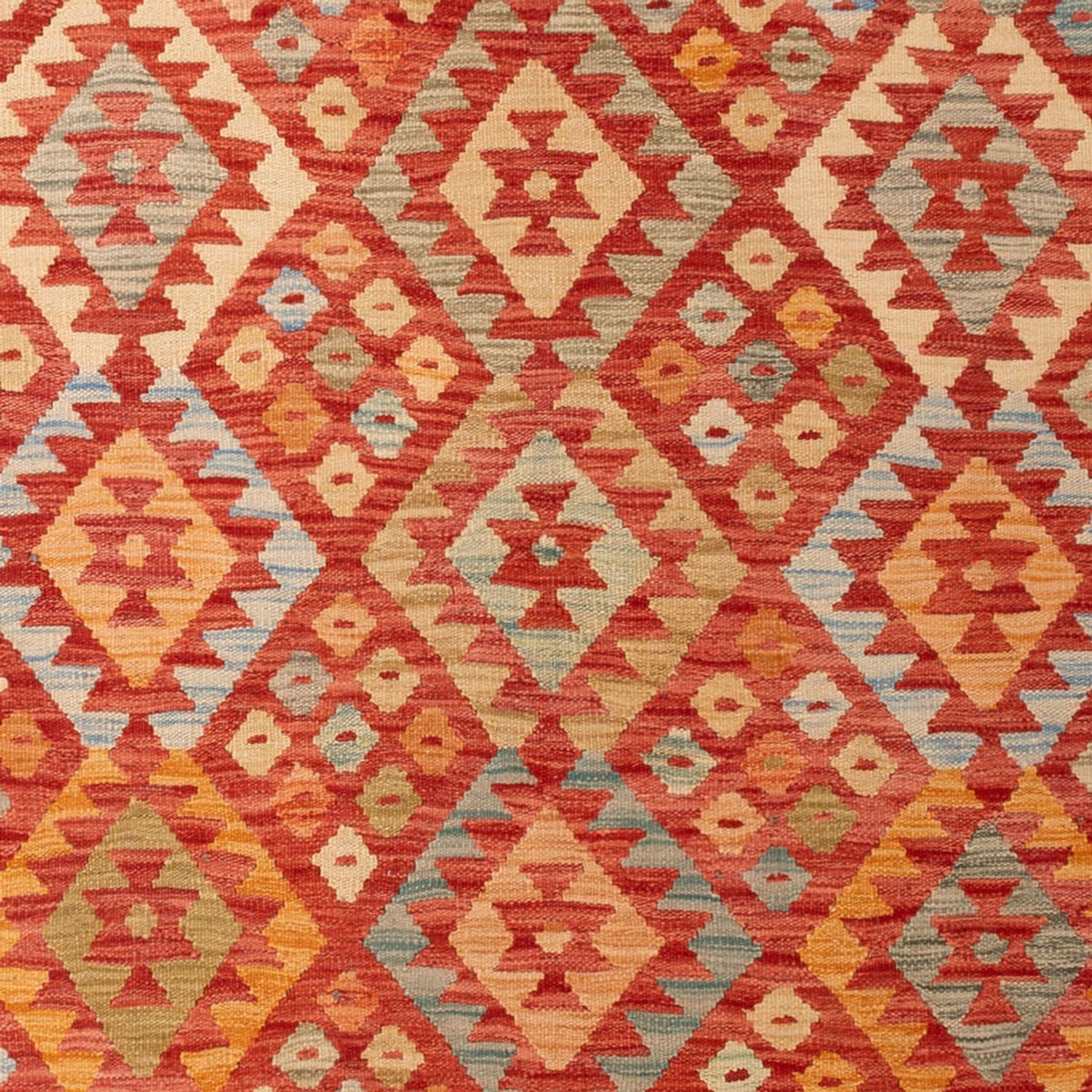 Kelim Carpet - Splash - 303 x 199 cm - flerfarvet