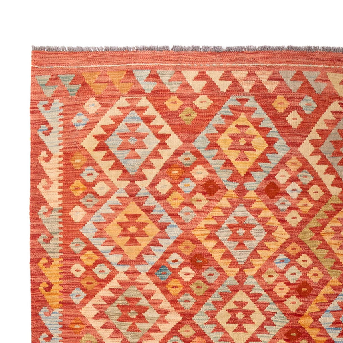 Kelim Carpet - Splash - 303 x 199 cm - flerfarvet