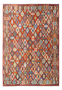 Kelim Carpet - Splash - 294 x 213 cm - flerfarvet