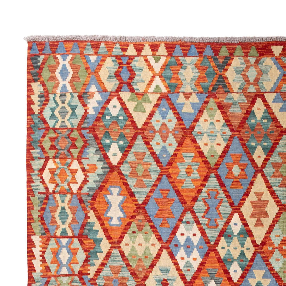 Kelim Carpet - Splash - 294 x 213 cm - flerfarvet