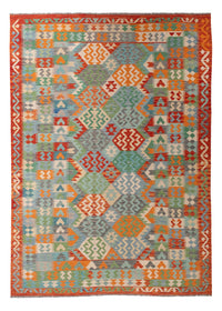 Kelim Carpet - Splash - 287 x 211 cm - flerfarvet