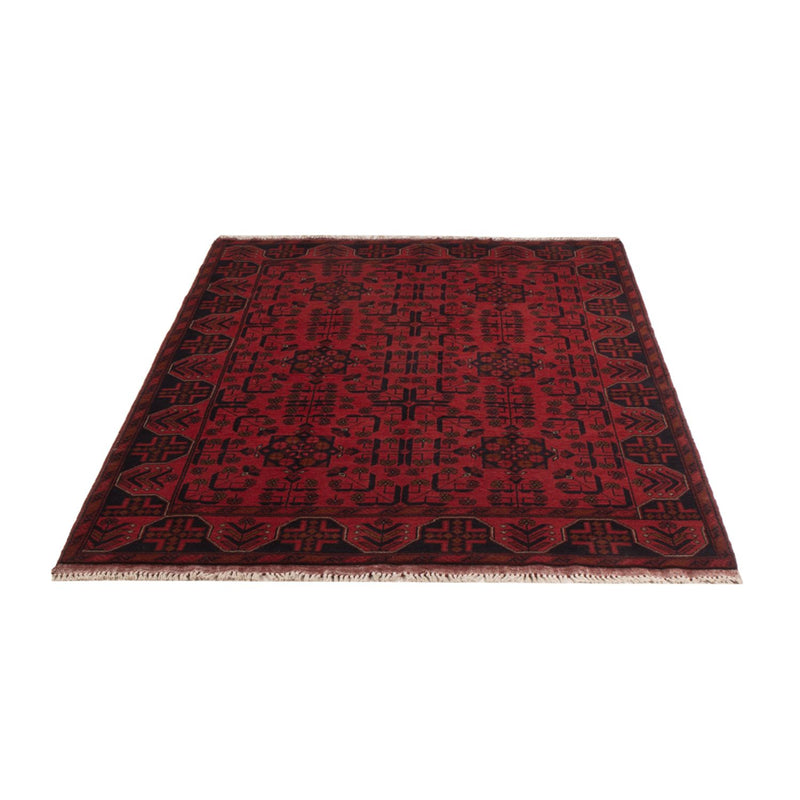 Afghan Teppich - Kunduz - 196 x 130 cm - dunkelrot