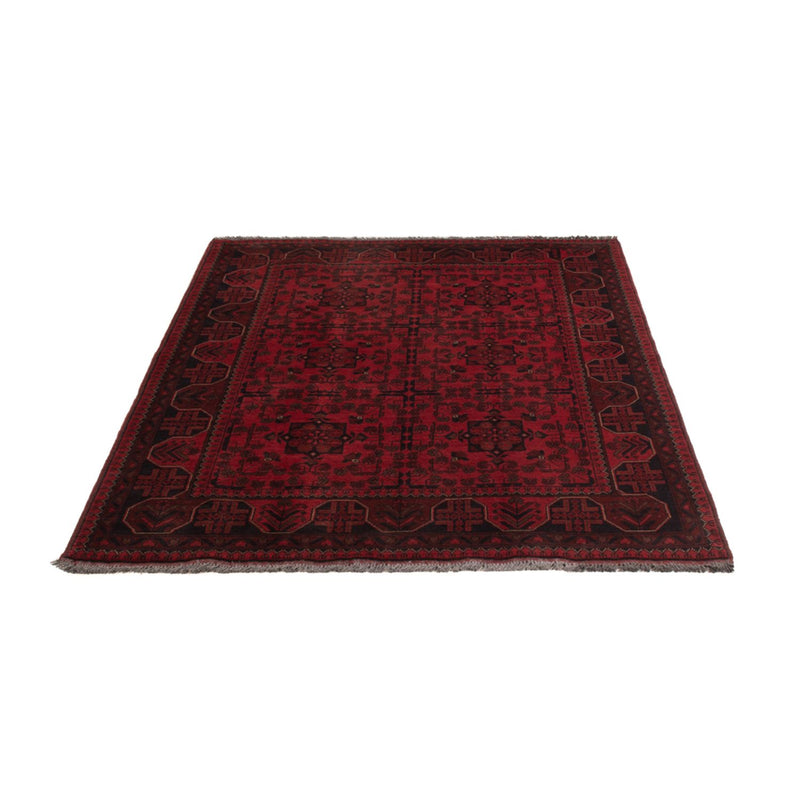Afghan Teppich - Kunduz - 195 x 128 cm - dunkelrot