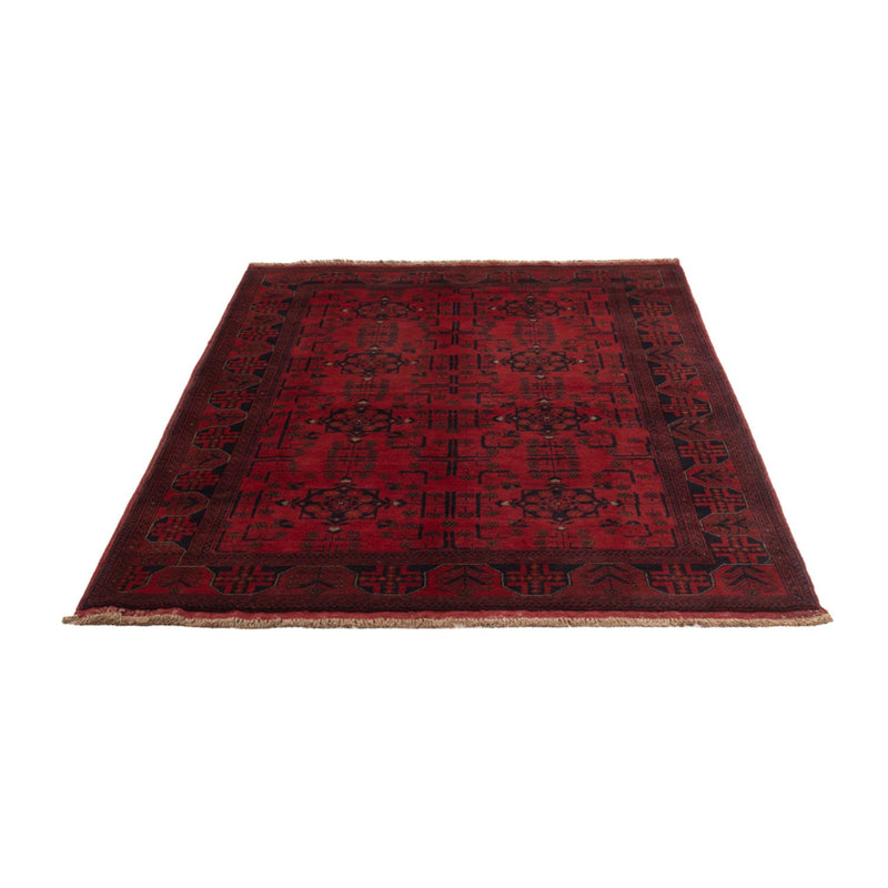 Afghan Teppich - Kunduz - 198 x 130 cm - dunkelrot