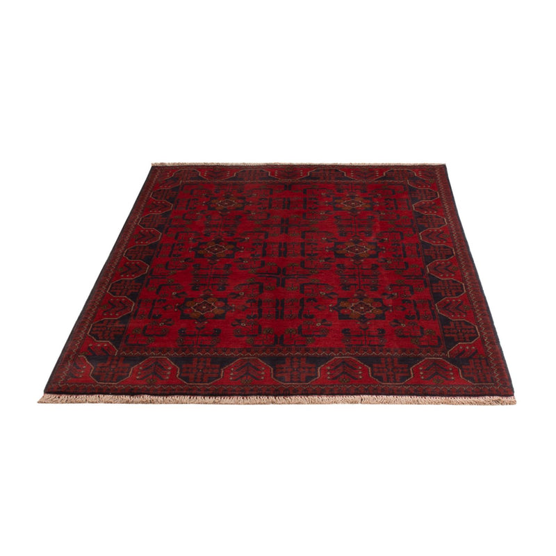 Afghan Teppich - Kunduz - 196 x 121 cm - dunkelrot