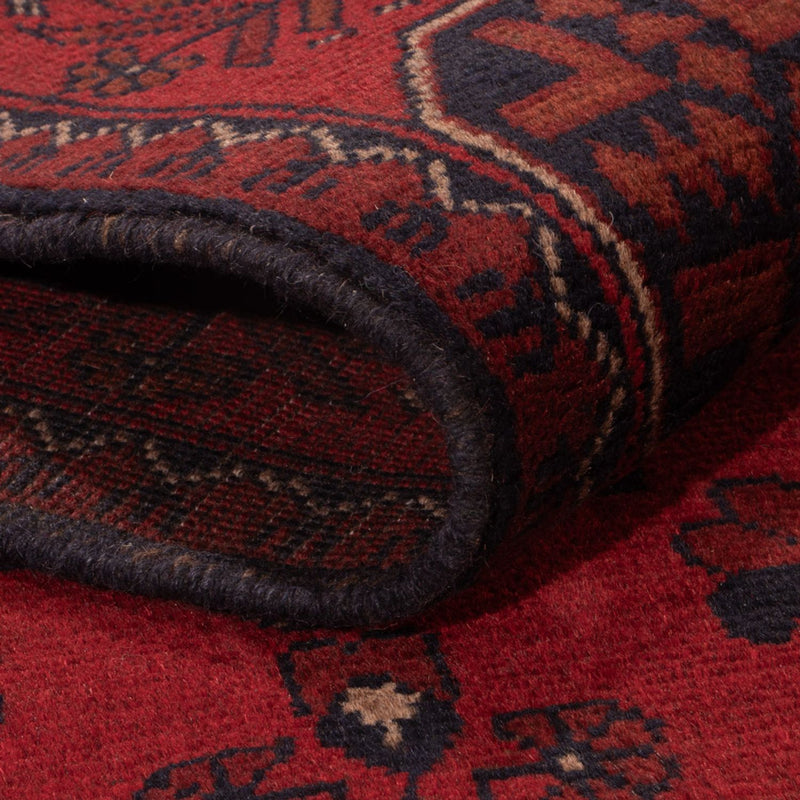 Afghan Teppich - Kunduz - 192 x 127 cm - dunkelrot
