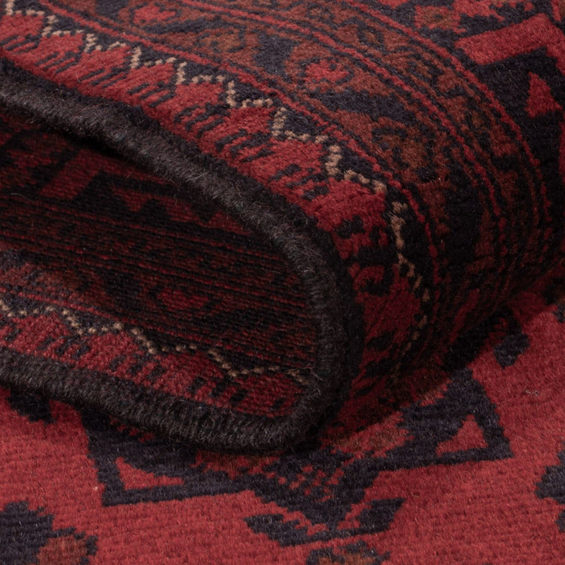 Afghan Teppich - Kunduz - 195 x 121 cm - dunkelrot