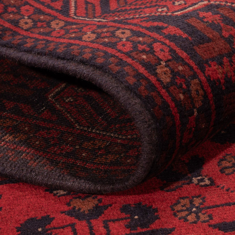 Afghan Teppich - Kunduz - 195 x 125 cm - dunkelrot