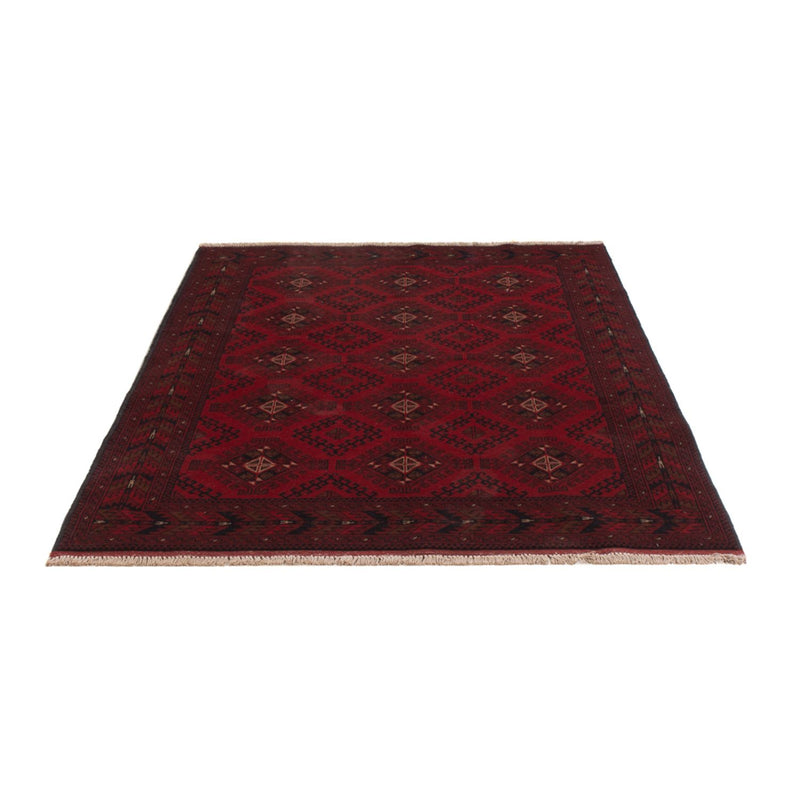 Afghan Teppich - Kunduz - 196 x 129 cm - dunkelrot