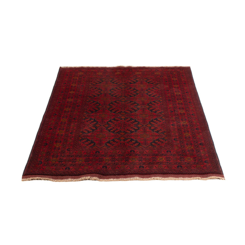 Afghan Teppich - Kunduz - 193 x 124 cm - dunkelrot