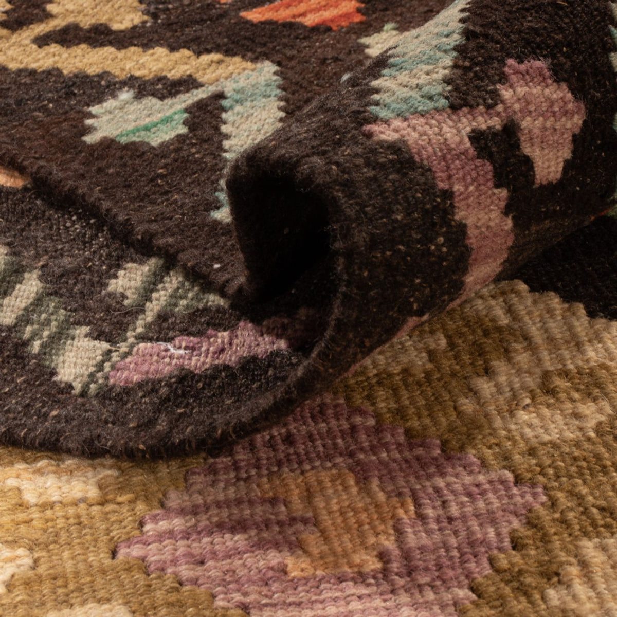 Kelim Carpet - Splash - 285 x 207 cm - flerfarvet