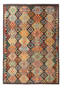 Kelim Carpet - Splash - 297 x 204 cm - flerfarvet