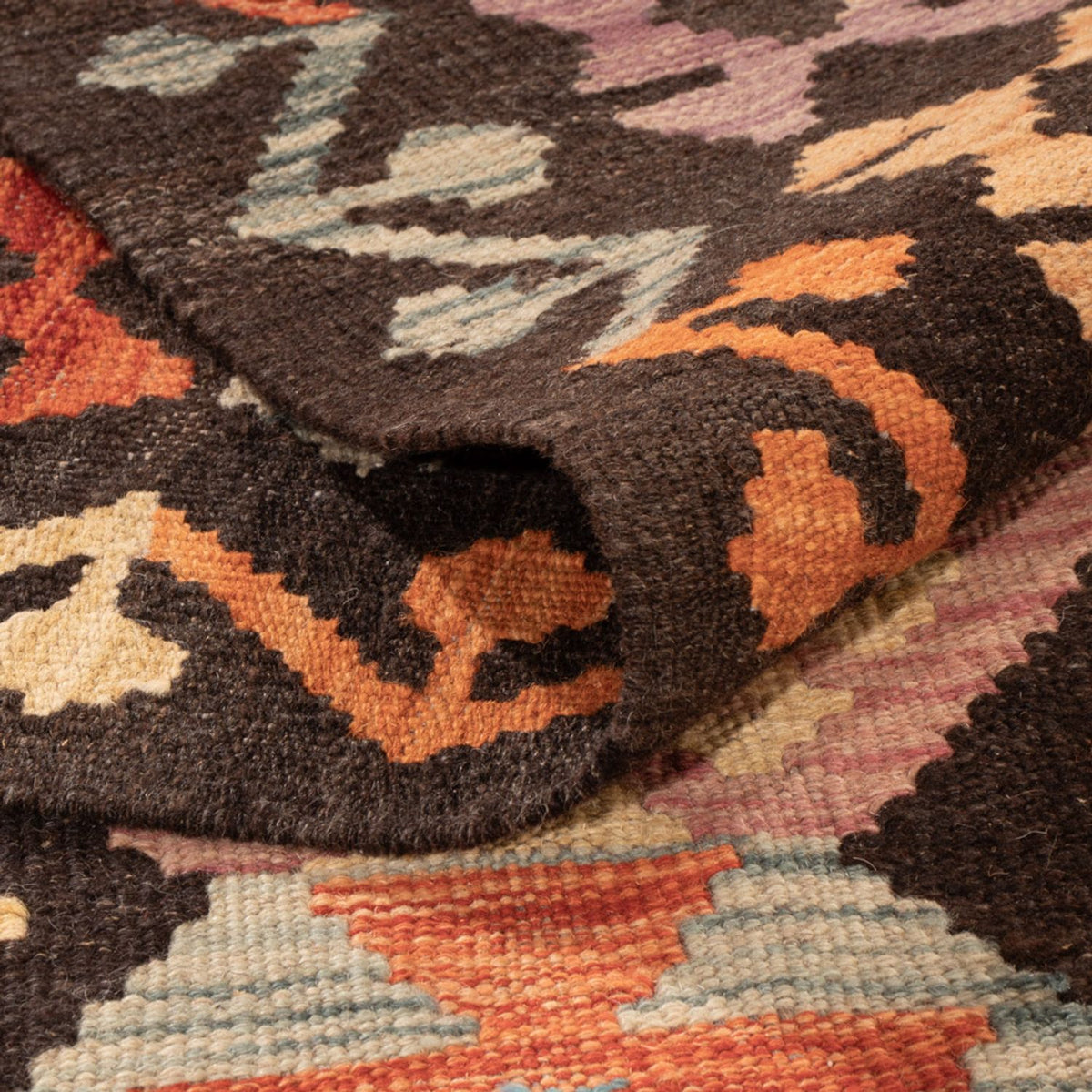 Kelim Carpet - Splash - 300 x 197 cm - flerfarvet